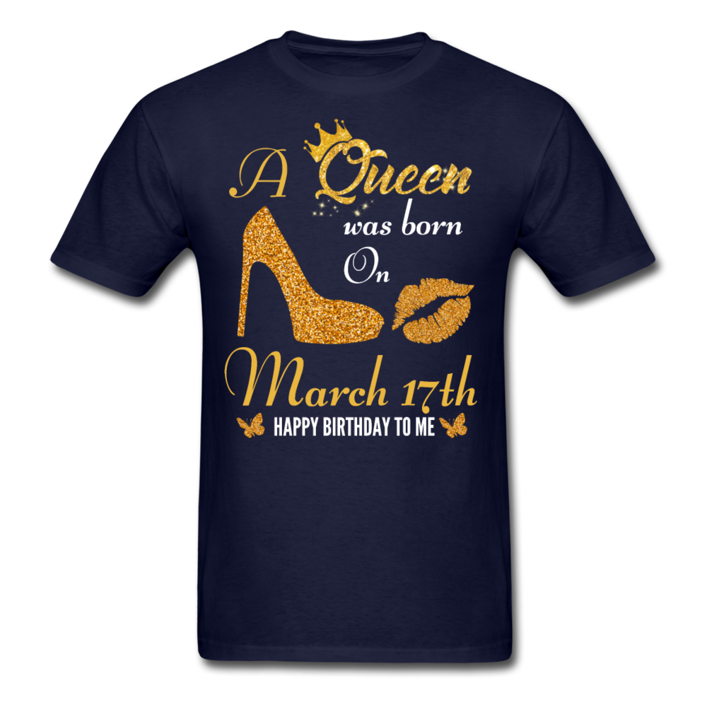 QUEEN 17TH MARCH UNISEX SHIRT - navy