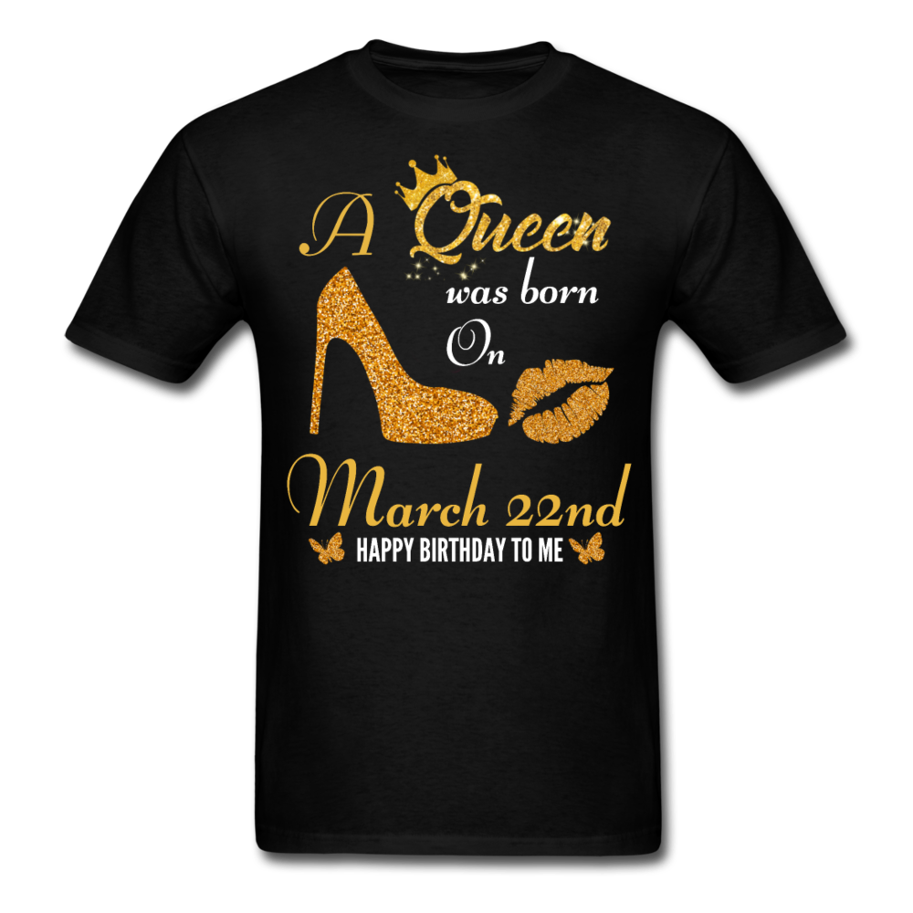 QUEEN 22ND MARCH UNISEX SHIRT - black