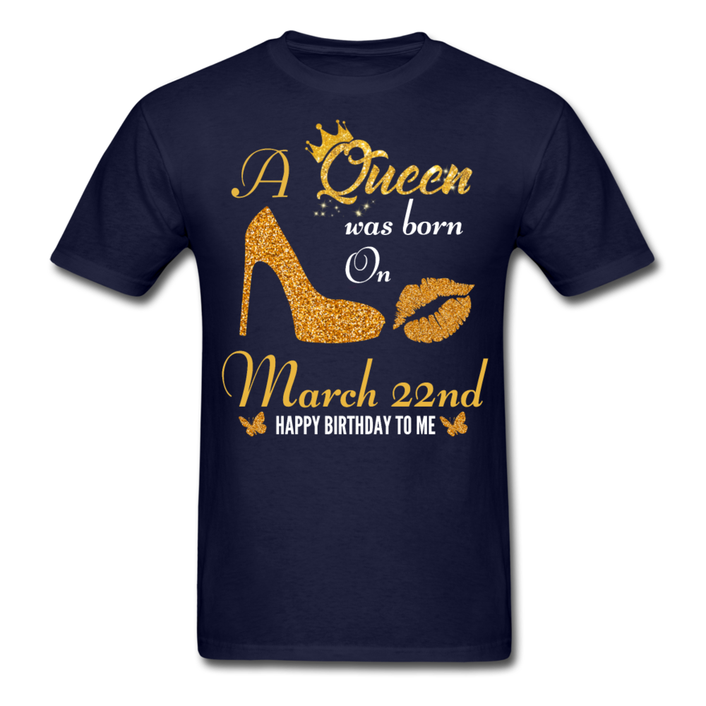 QUEEN 22ND MARCH UNISEX SHIRT - navy