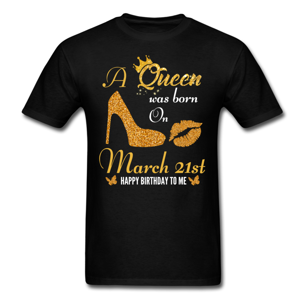 QUEEN 21ST MARCH UNISEX SHIRT - black