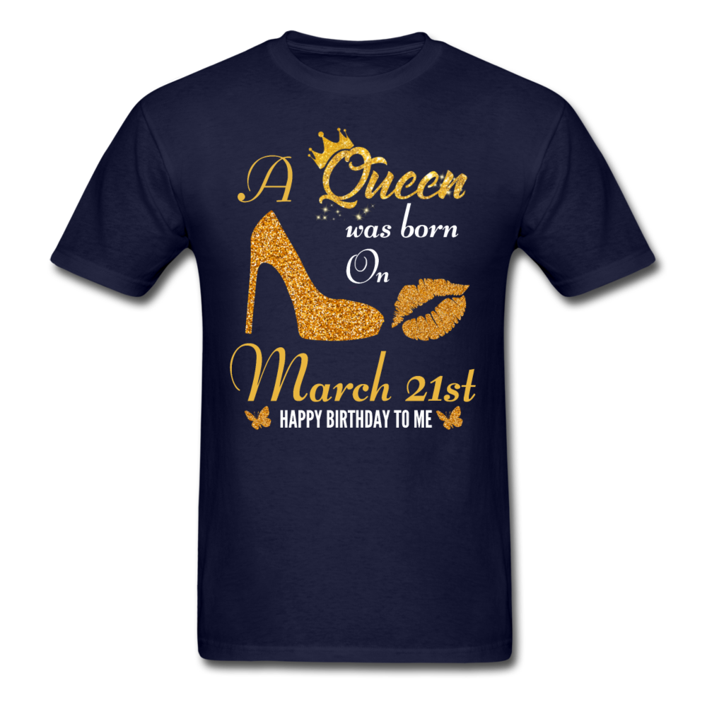 QUEEN 21ST MARCH UNISEX SHIRT - navy