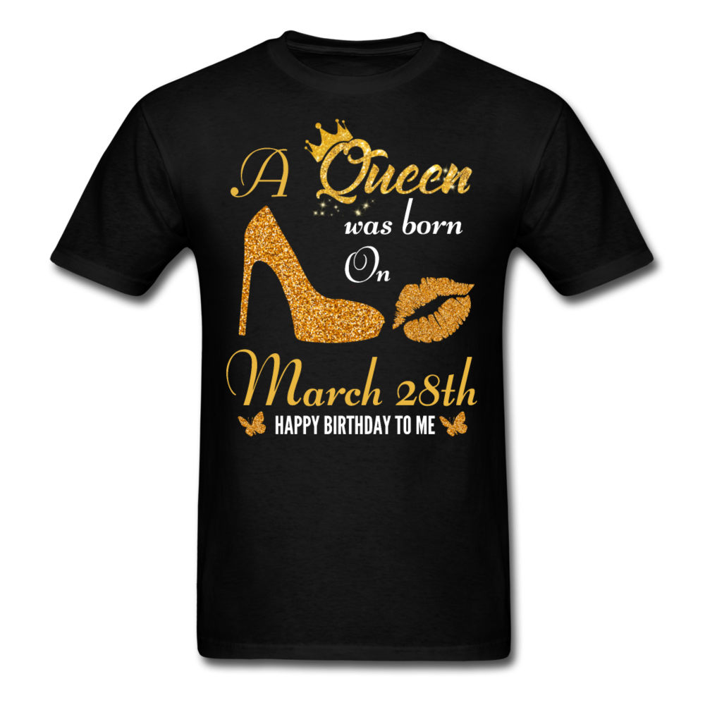 QUEEN 28TH MARCH UNISEX SHIRT - black