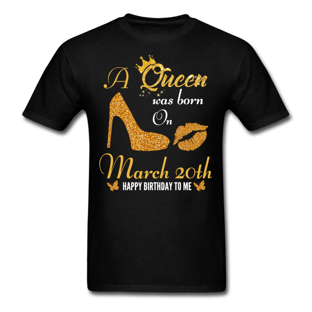 QUEEN 20TH MARCH UNISEX SHIRT - black