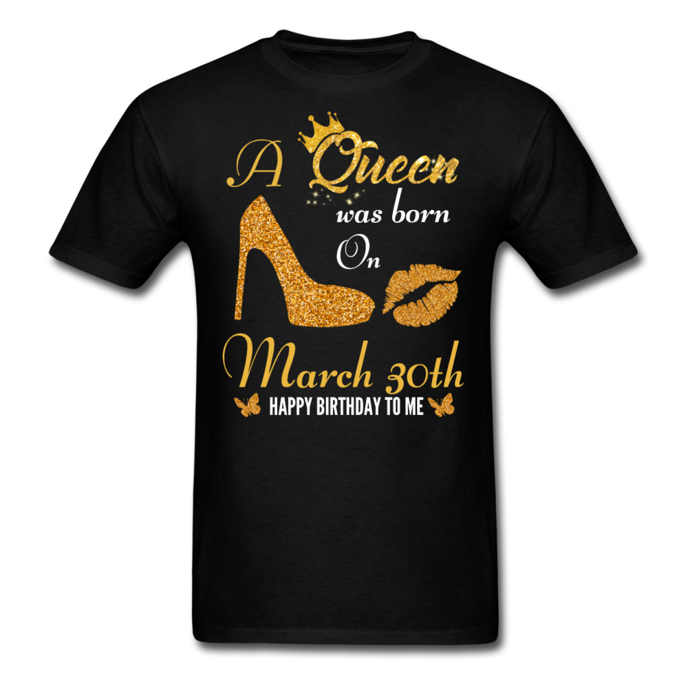 QUEEN 30TH MARCH UNISEX SHIRT - black