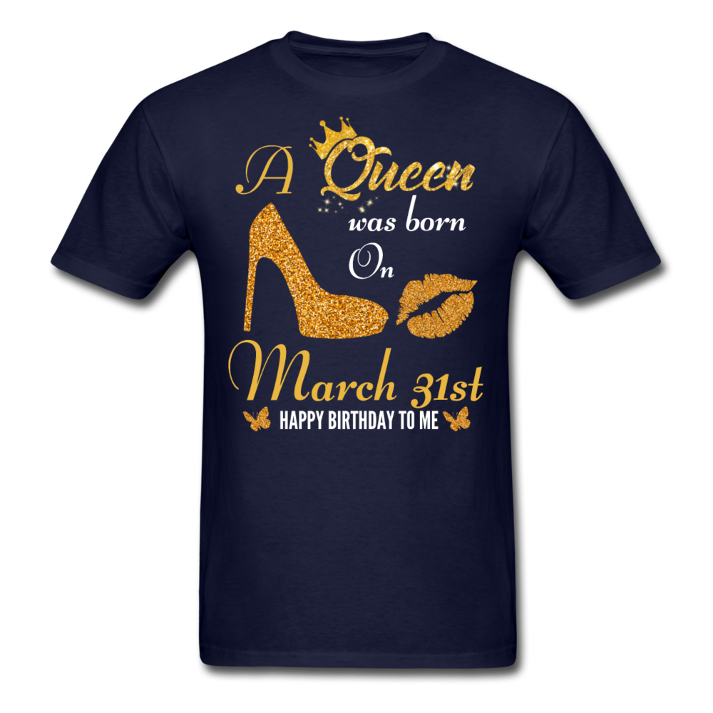 QUEEN 31ST MARCH UNISEX SHIRT - navy