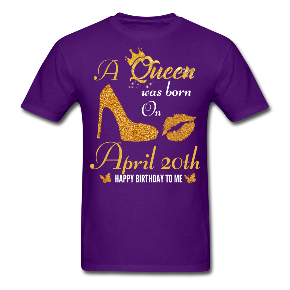 QUEEN 20TH APRIL UNISEX SHIRT - purple