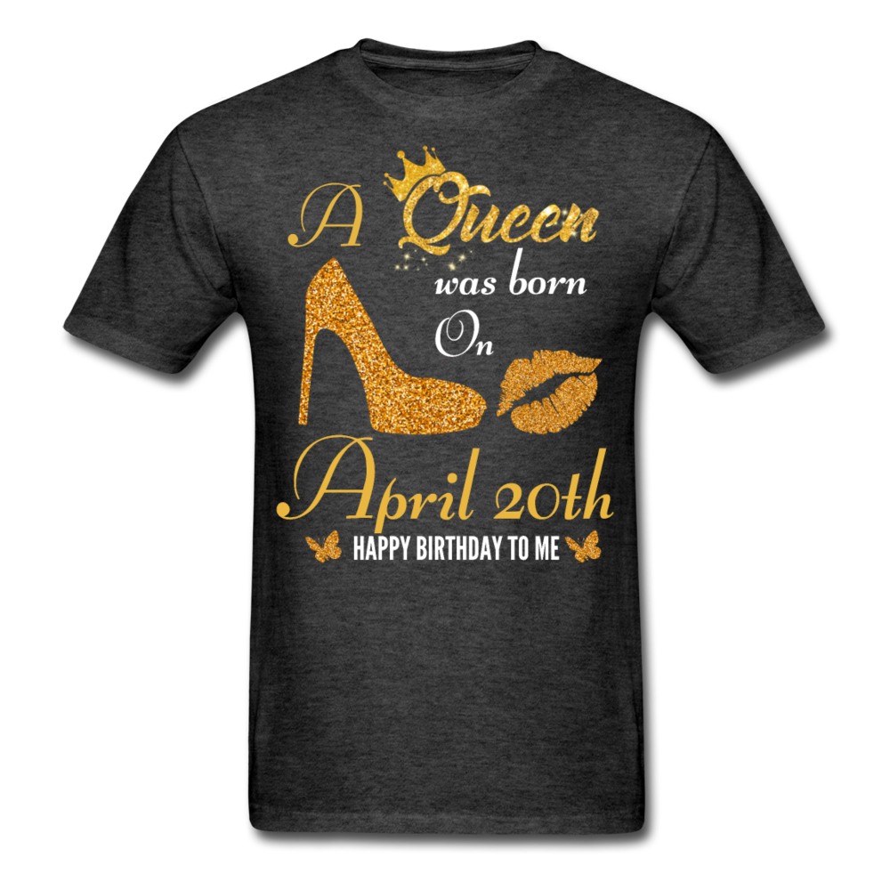 QUEEN 20TH APRIL UNISEX SHIRT - heather black