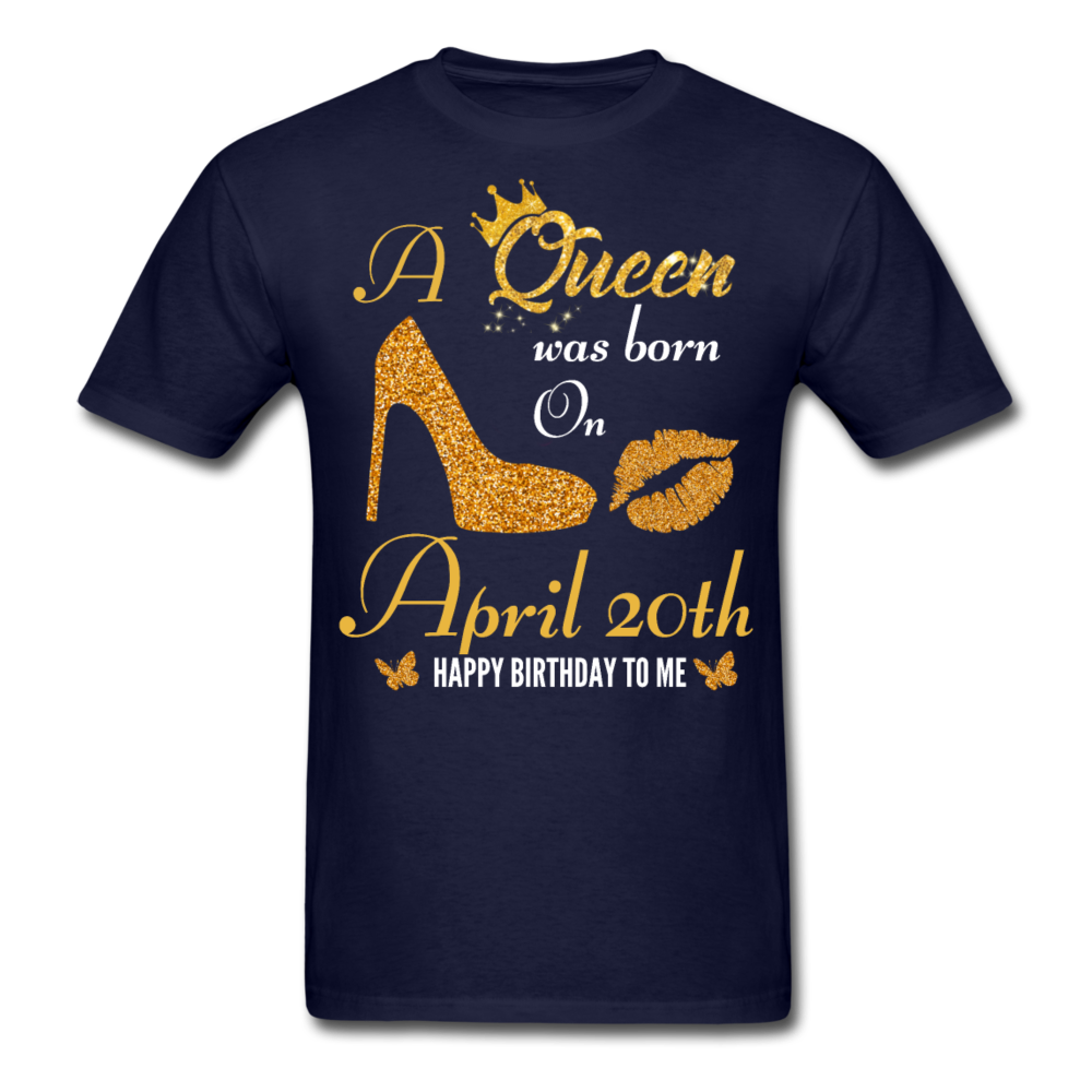 QUEEN 20TH APRIL UNISEX SHIRT - navy