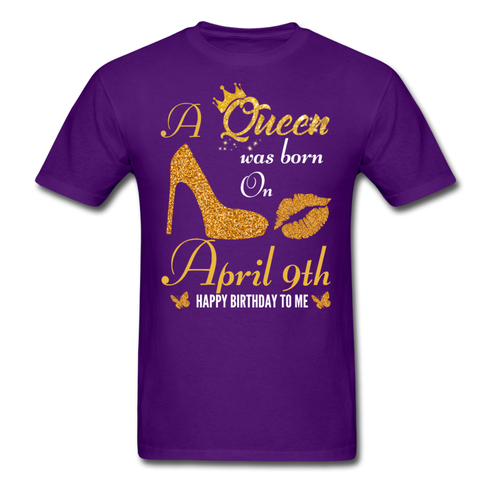 QUEEN 9TH APRIL UNISEX SHIRT - purple