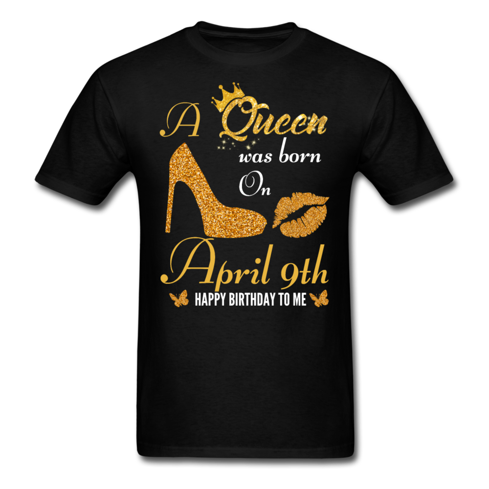 QUEEN 9TH APRIL UNISEX SHIRT - black