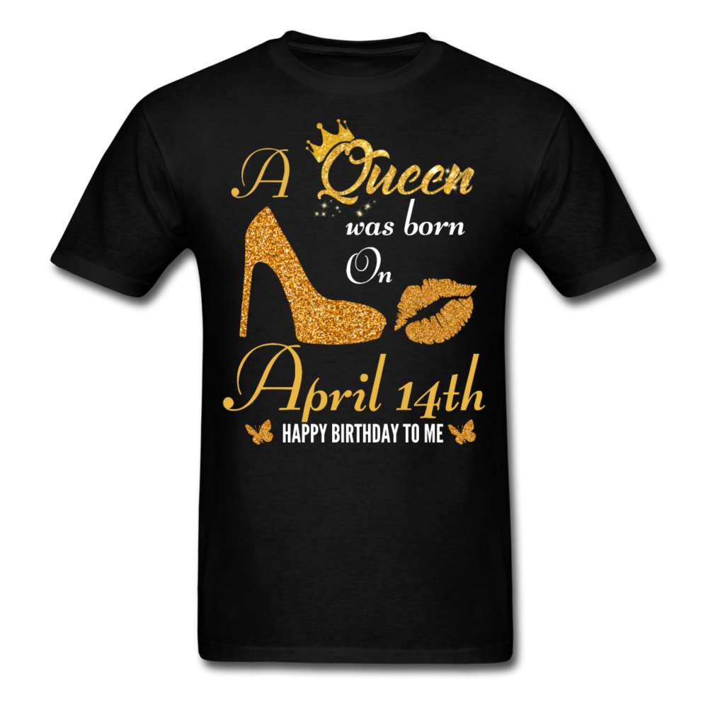 QUEEN 14TH APRIL UNISEX SHIRT - black