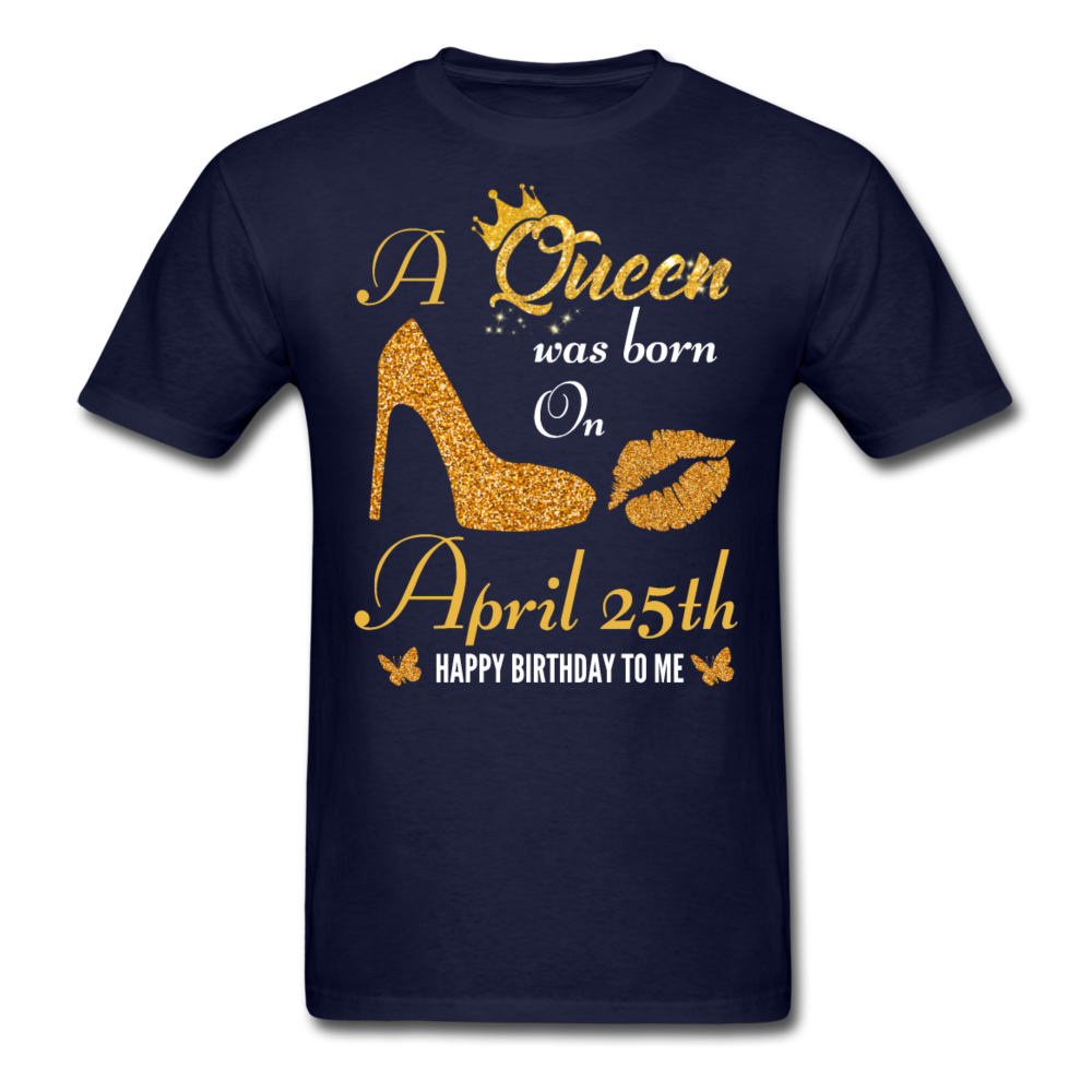 QUEEN 25TH APRIL UNISEX SHIRT - navy