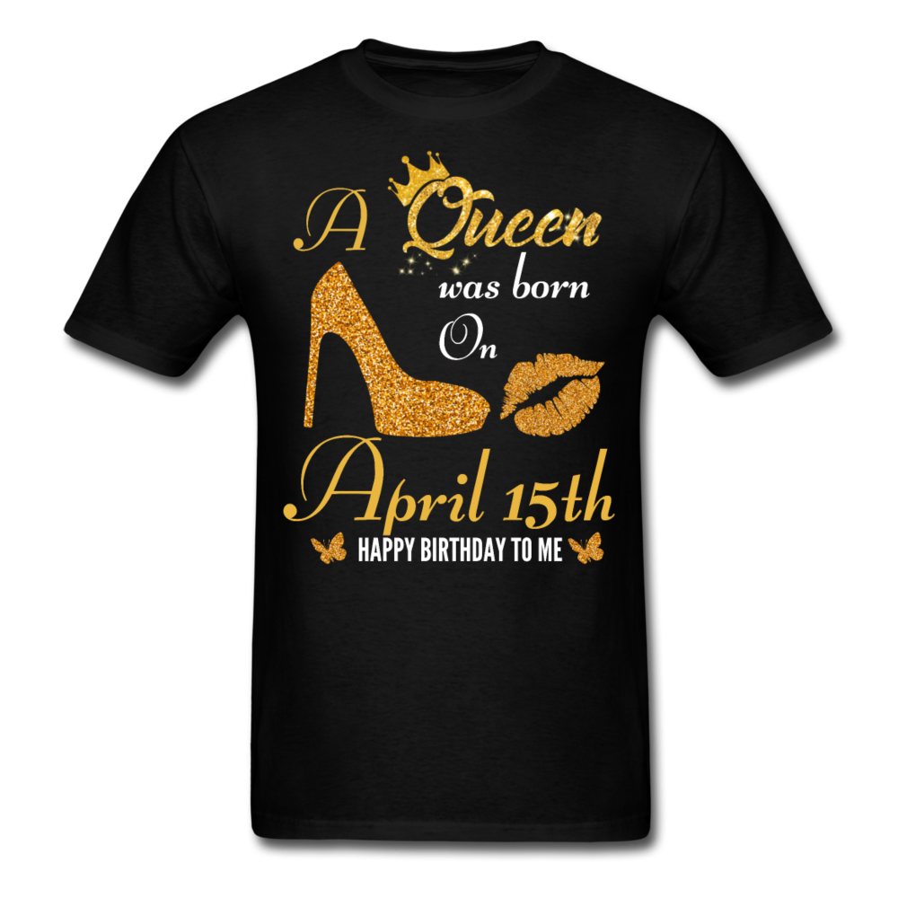 QUEEN 15TH APRIL UNISEX SHIRT - black