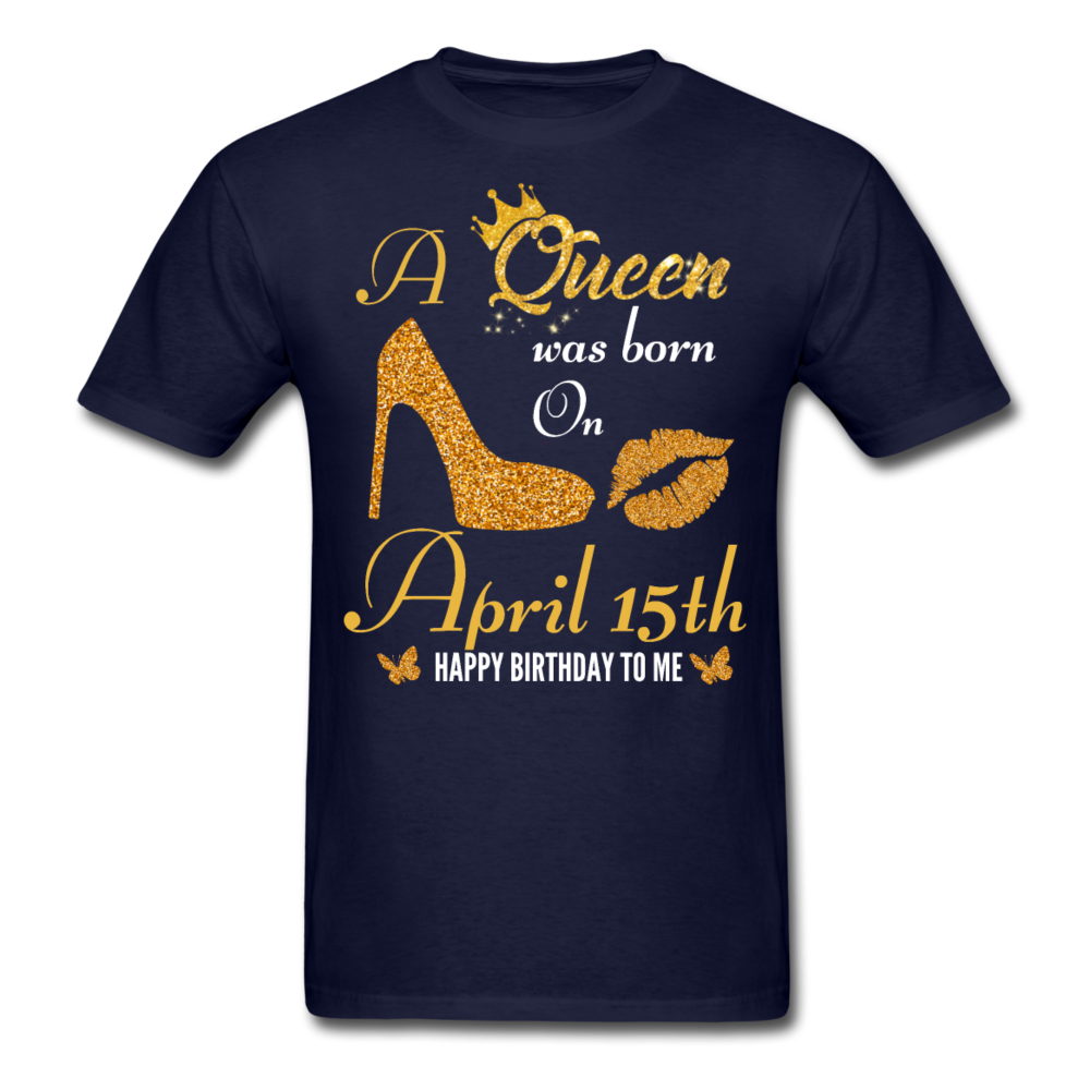 QUEEN 15TH APRIL UNISEX SHIRT - navy