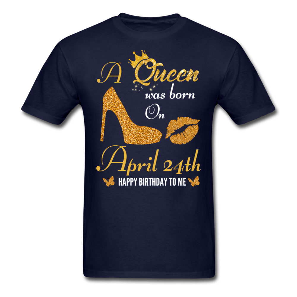 QUEEN 24TH APRIL UNISEX SHIRT - navy