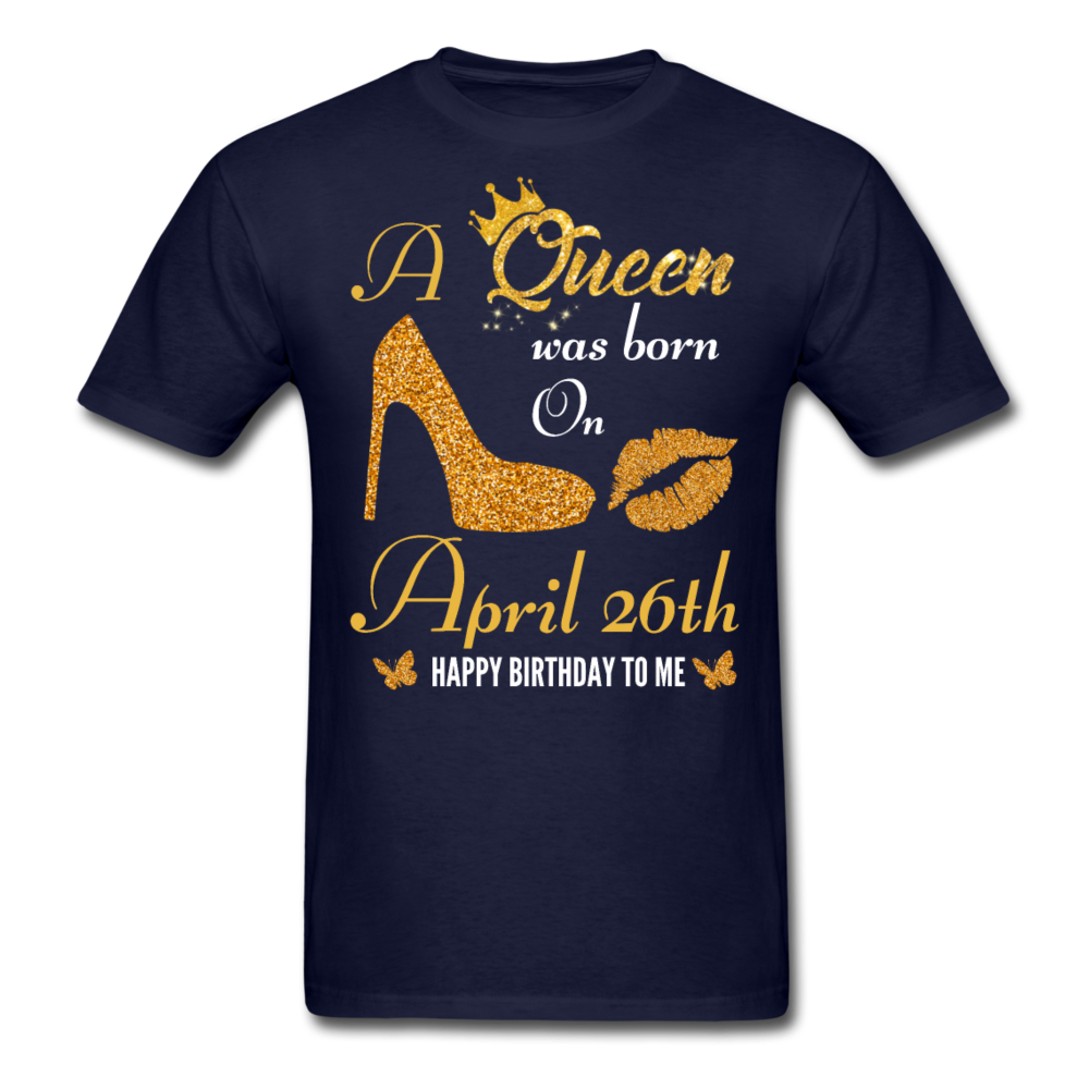 QUEEN 26TH APRIL UNISEX SHIRT - navy