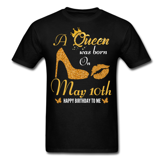 QUEEN 10TH MAY UNISEX SHIRT - black