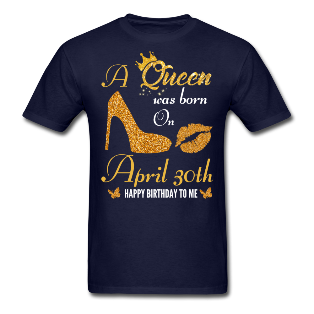 QUEEN 30TH APRIL UNISEX SHIRT - navy