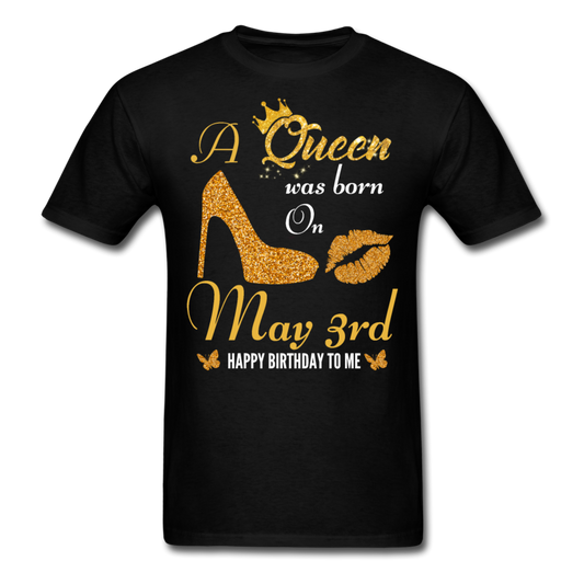 QUEEN 3RD MAY UNISEX SHIRT - black