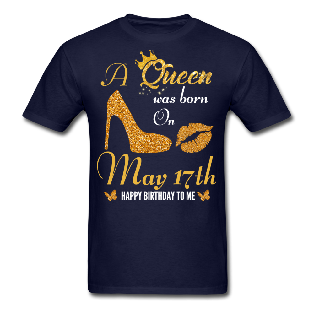 QUEEN 17TH MAY UNISEX SHIRT - navy