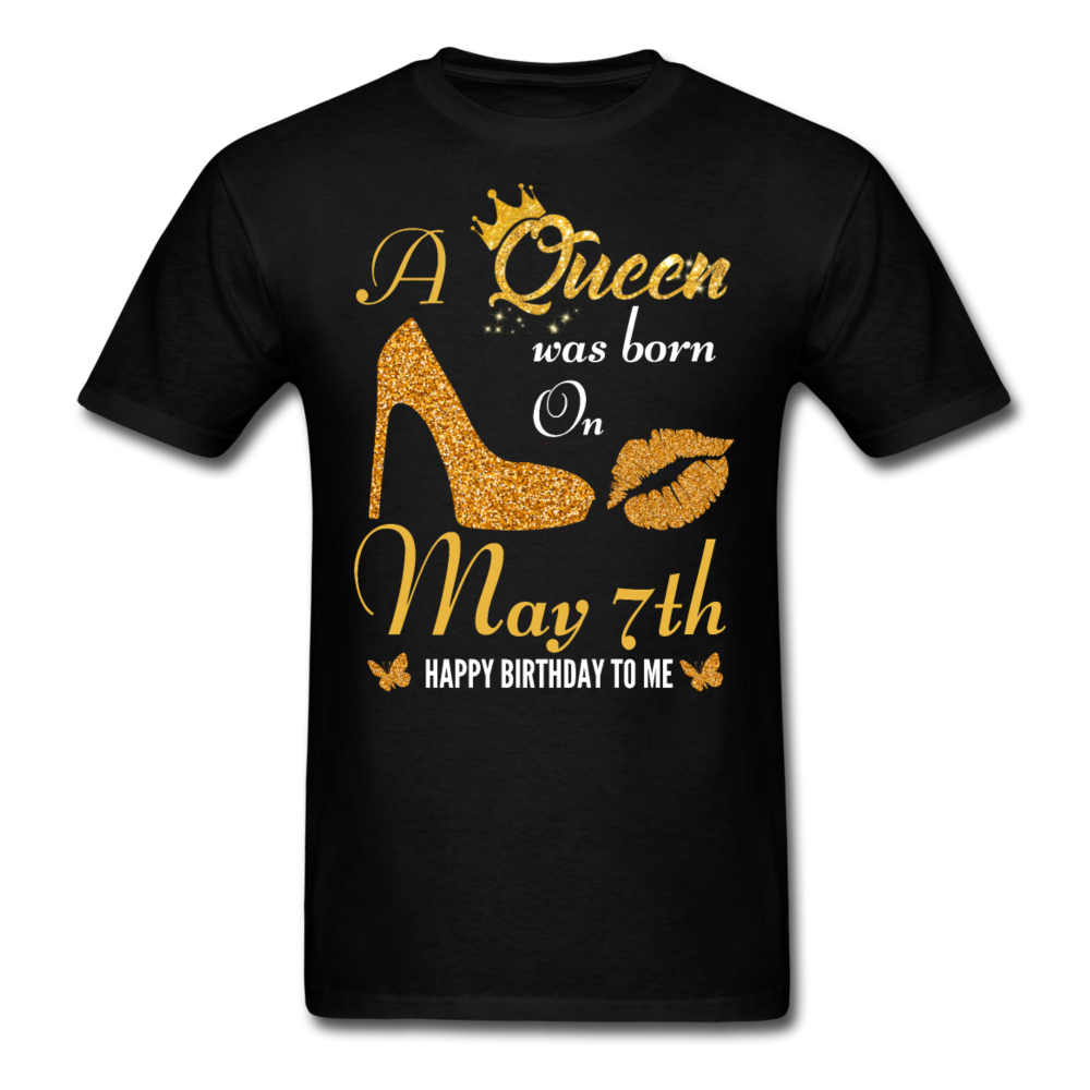 QUEEN 7TH MAY UNISEX SHIRT - black