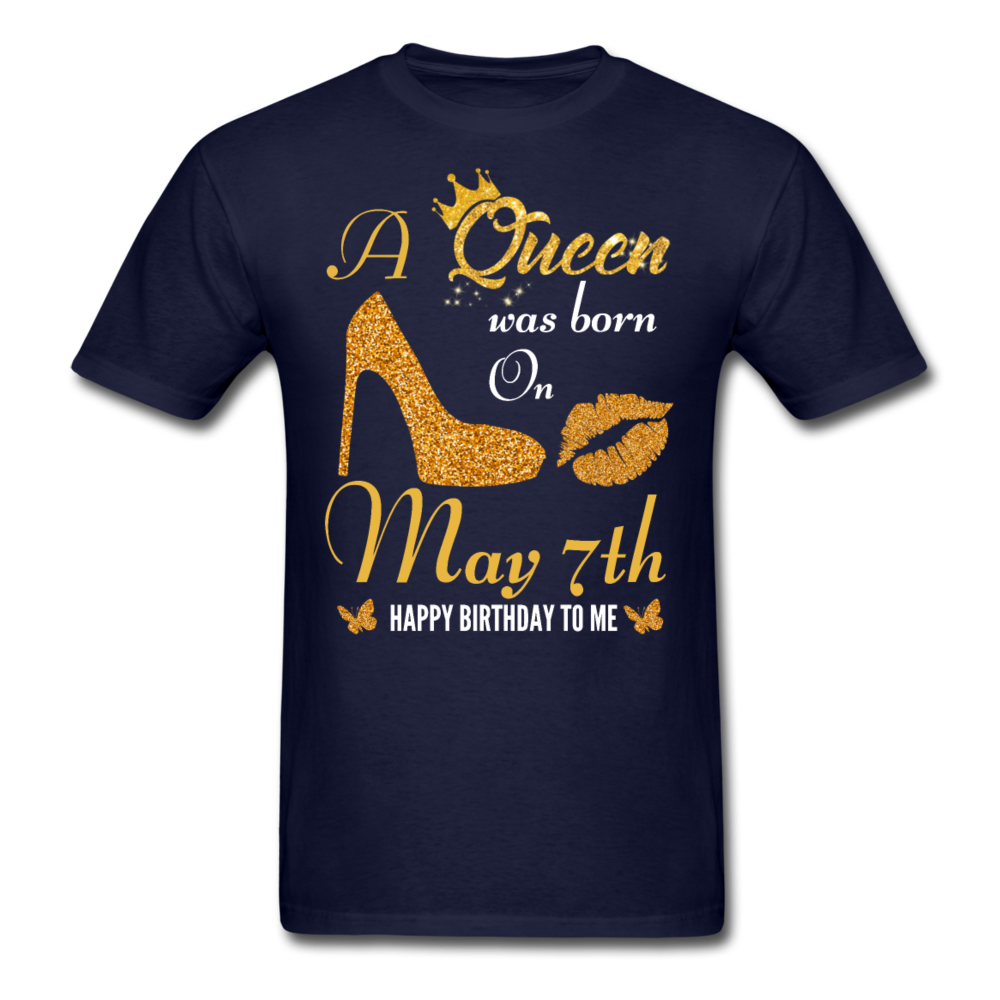QUEEN 7TH MAY UNISEX SHIRT - navy