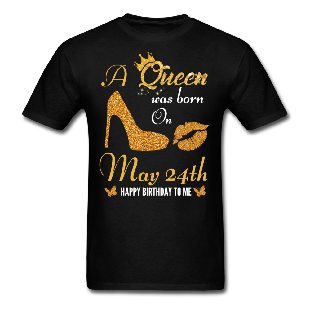 QUEEN 24TH MAY UNISEX SHIRT - black