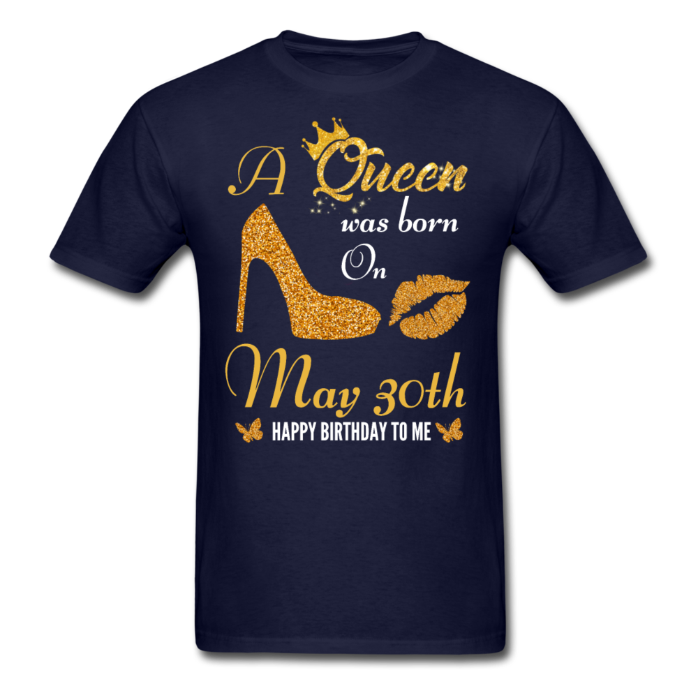 QUEEN 30TH MAY UNISEX SHIRT - navy