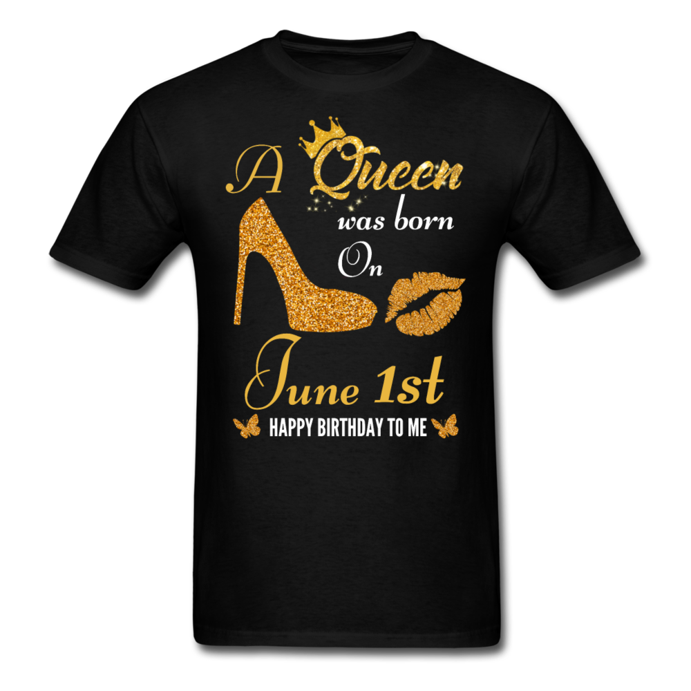 QUEEN 1ST JUNE UNISEX SHIRT - black