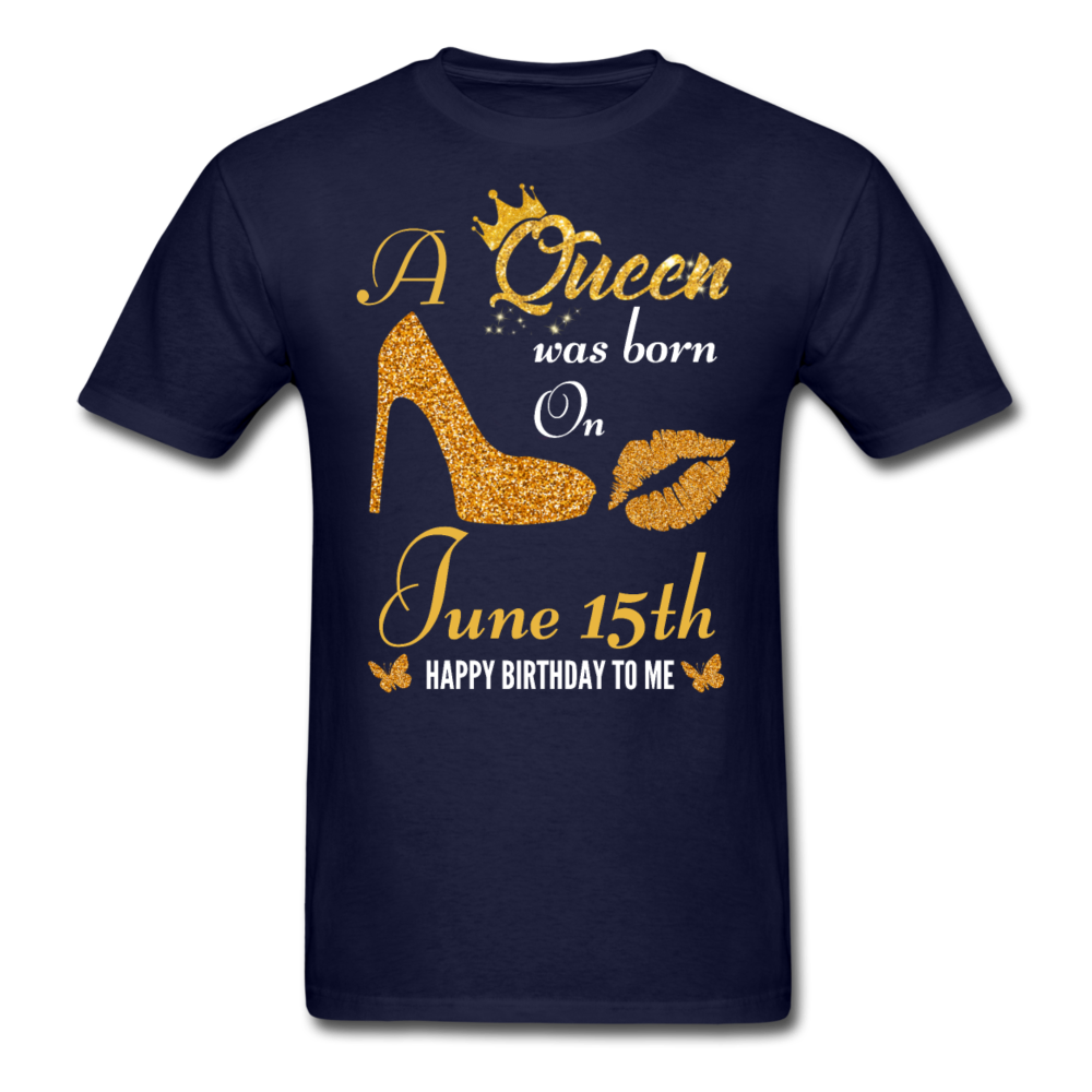 QUEEN 15TH JUNE UNISEX SHIRT - navy