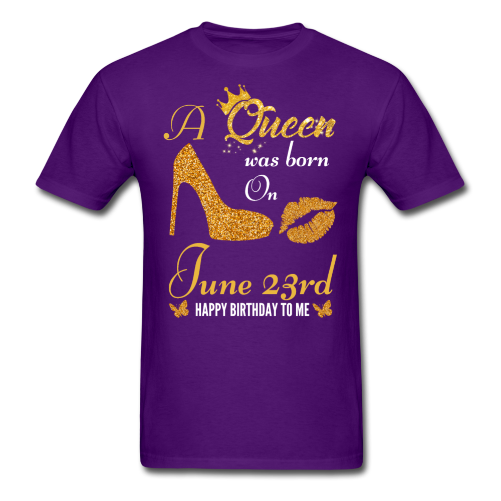 QUEEN 23RD JUNE UNISEX SHIRT - purple