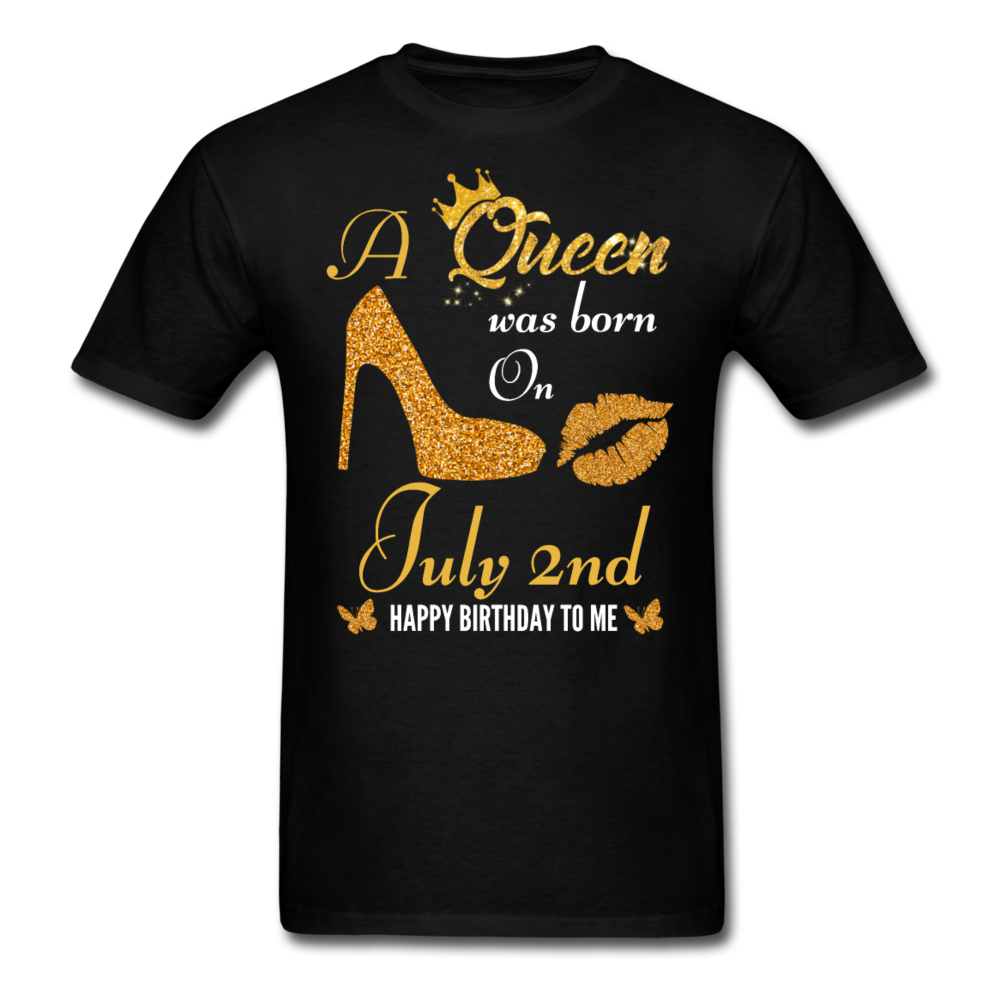 QUEEN 2ND JULY UNISEX SHIRT - black