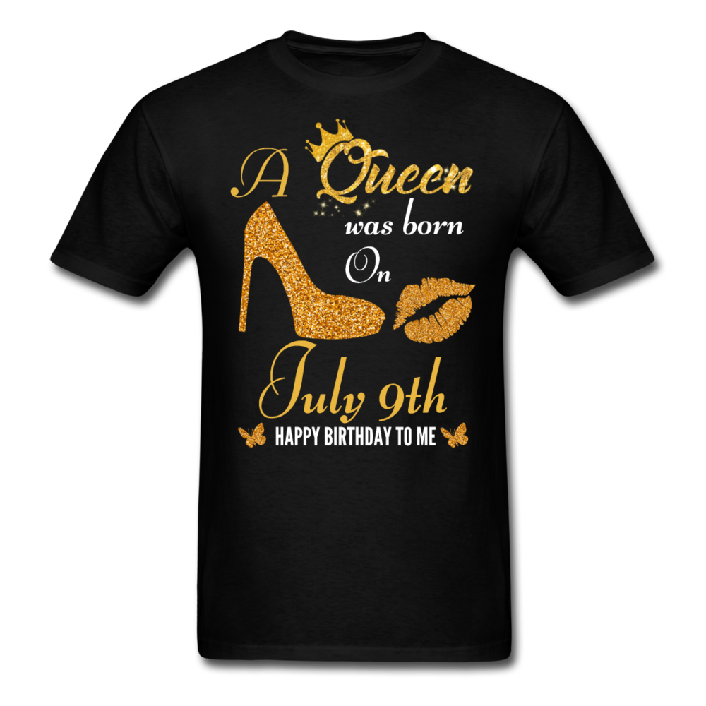 QUEEN 9TH JULY UNISEX SHIRT - black