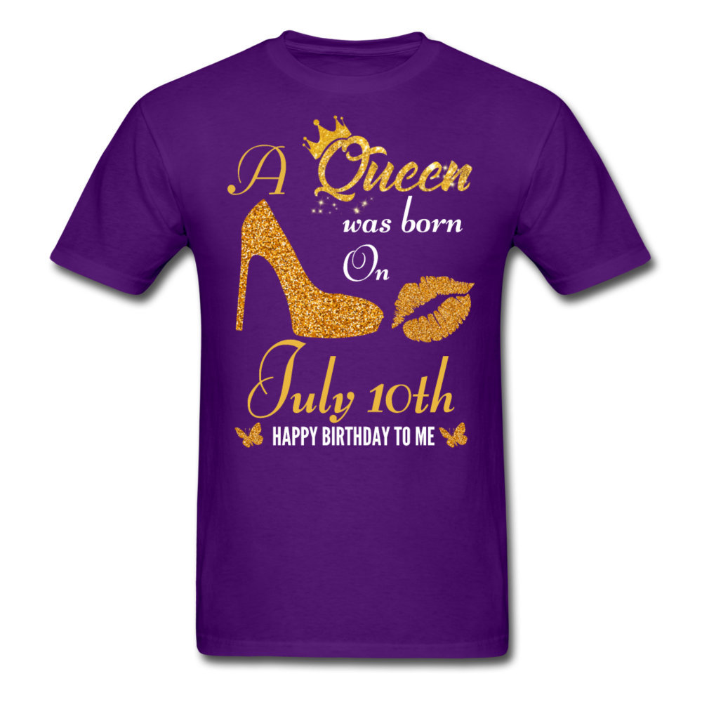 QUEEN 10TH JULY UNISEX SHIRT - purple