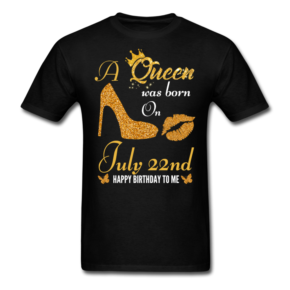 QUEEN 22ND JULY UNISEX SHIRT - black