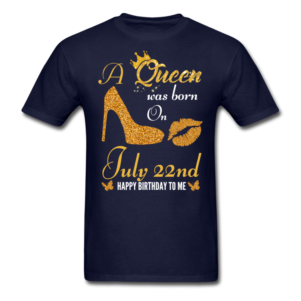 QUEEN 22ND JULY UNISEX SHIRT - navy