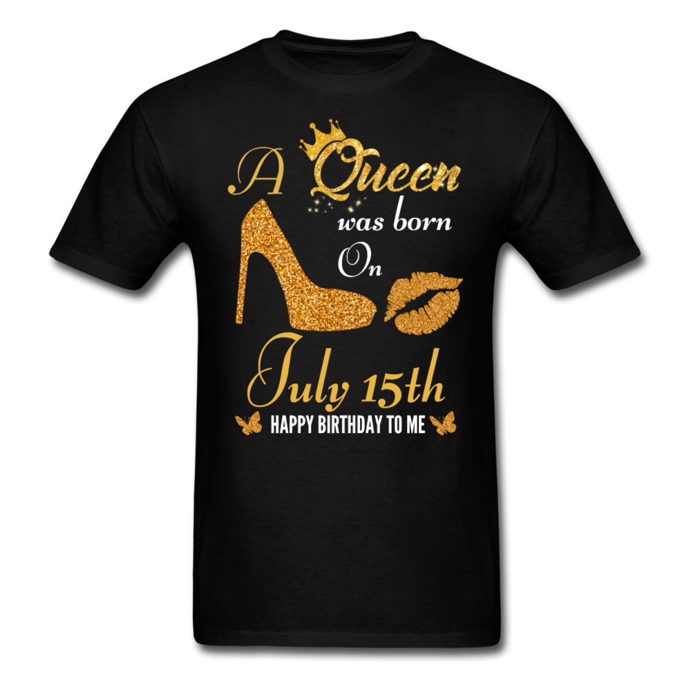 QUEEN 15TH JULY UNISEX SHIRT - black