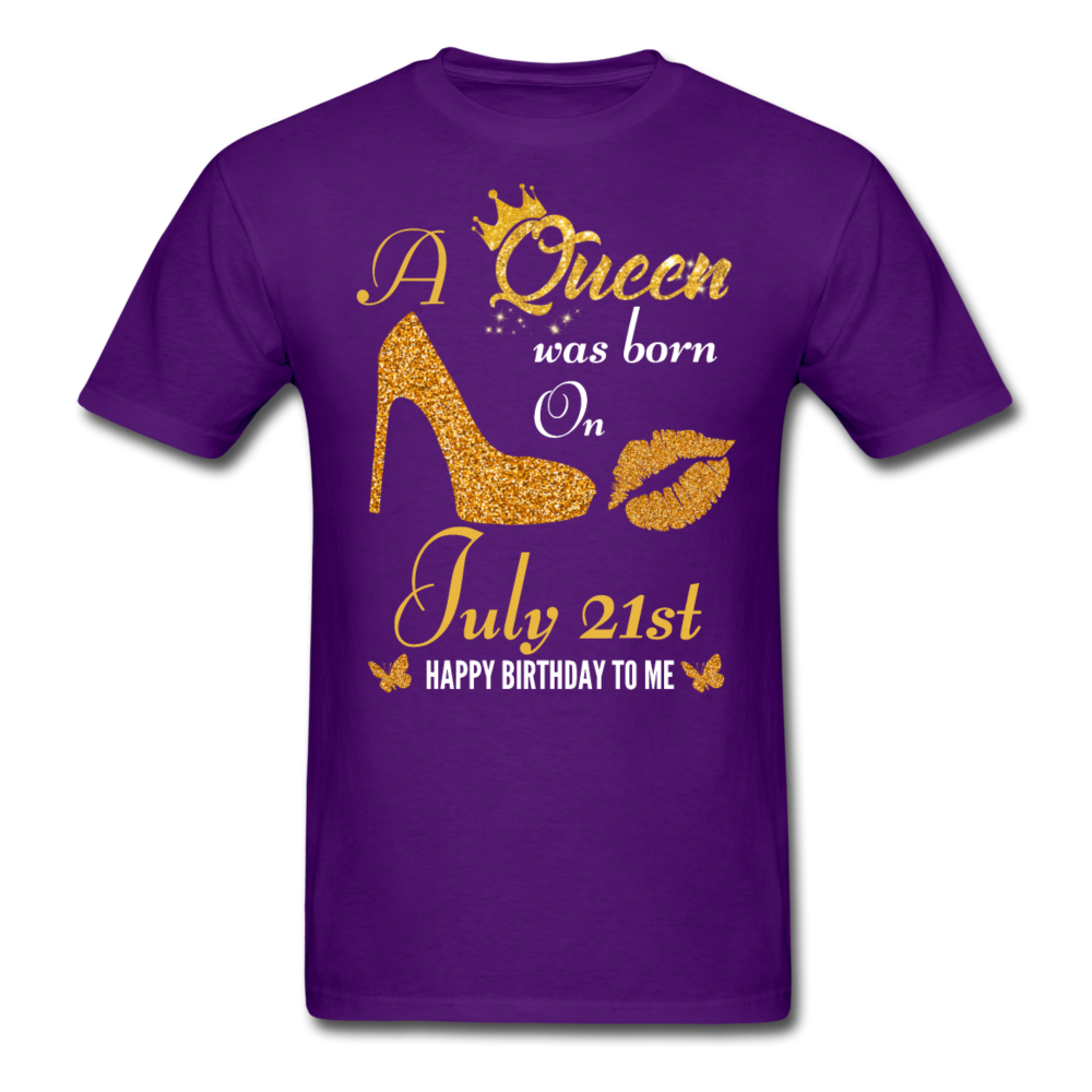 QUEEN 21ST JULY UNISEX SHIRT - purple