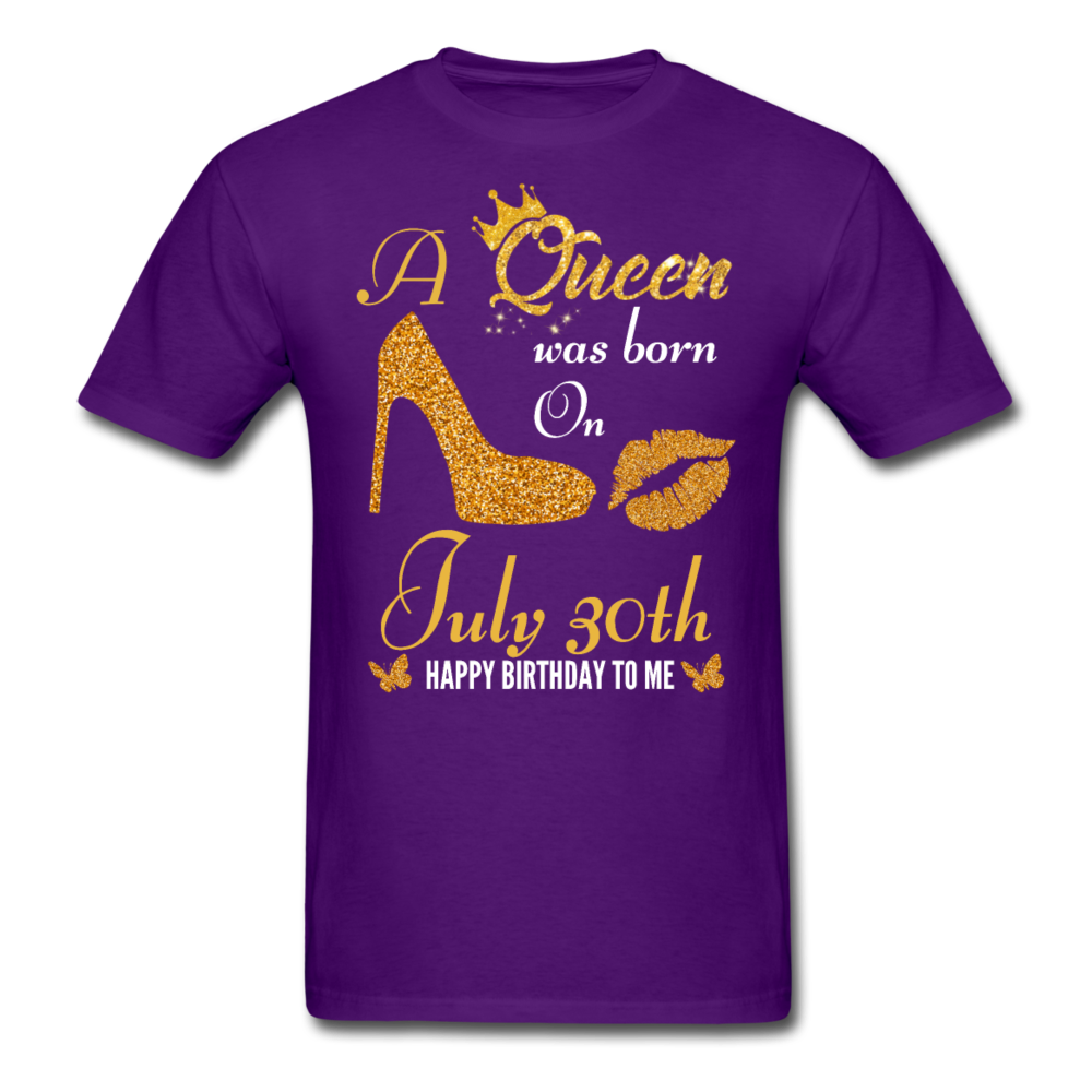 QUEEN 30TH JULY UNISEX SHIRT - purple