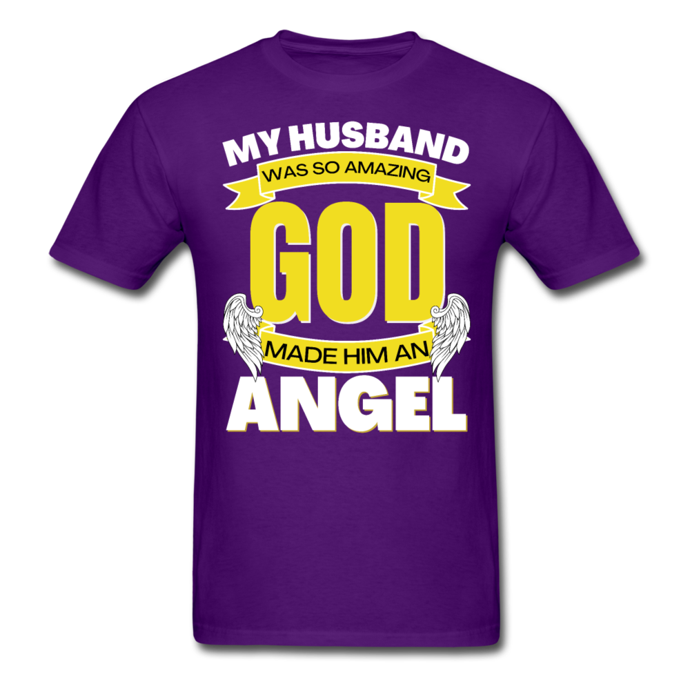 ANGEL HUSBAND UNISEX SHIRT - purple