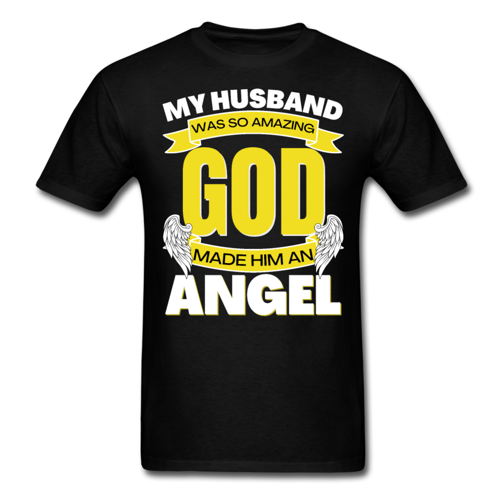 ANGEL HUSBAND UNISEX SHIRT - black