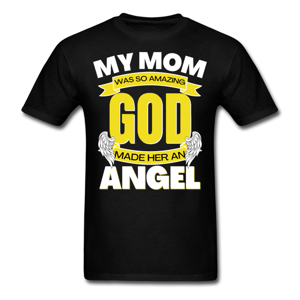 ANGEL MOM UNISEX SHIRT - black