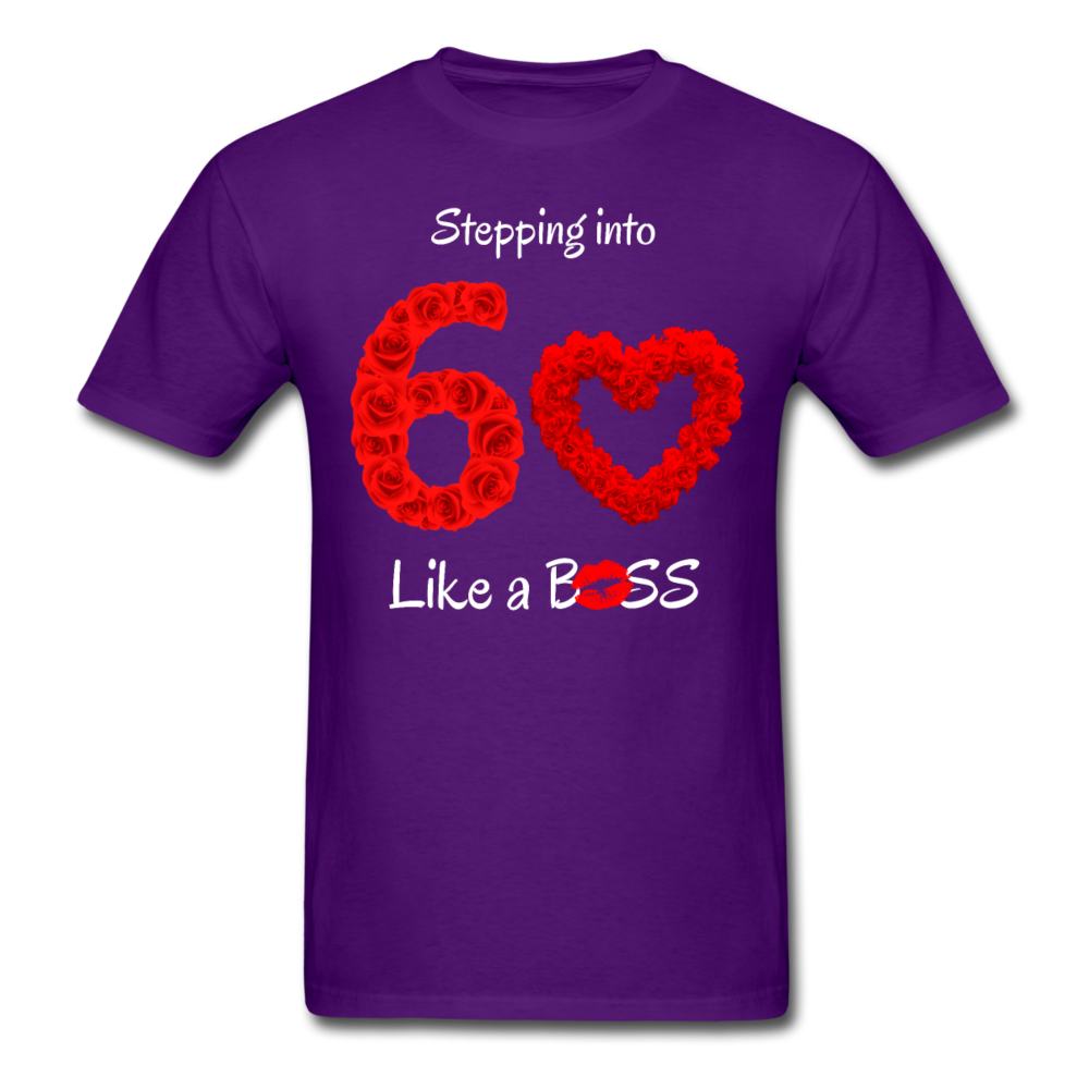 STEPPING 60 ROSE UNISEX SHIRT - purple