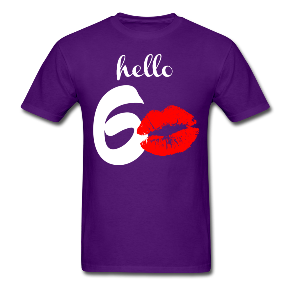 HELLO 60 UNISEX SHIRT - purple