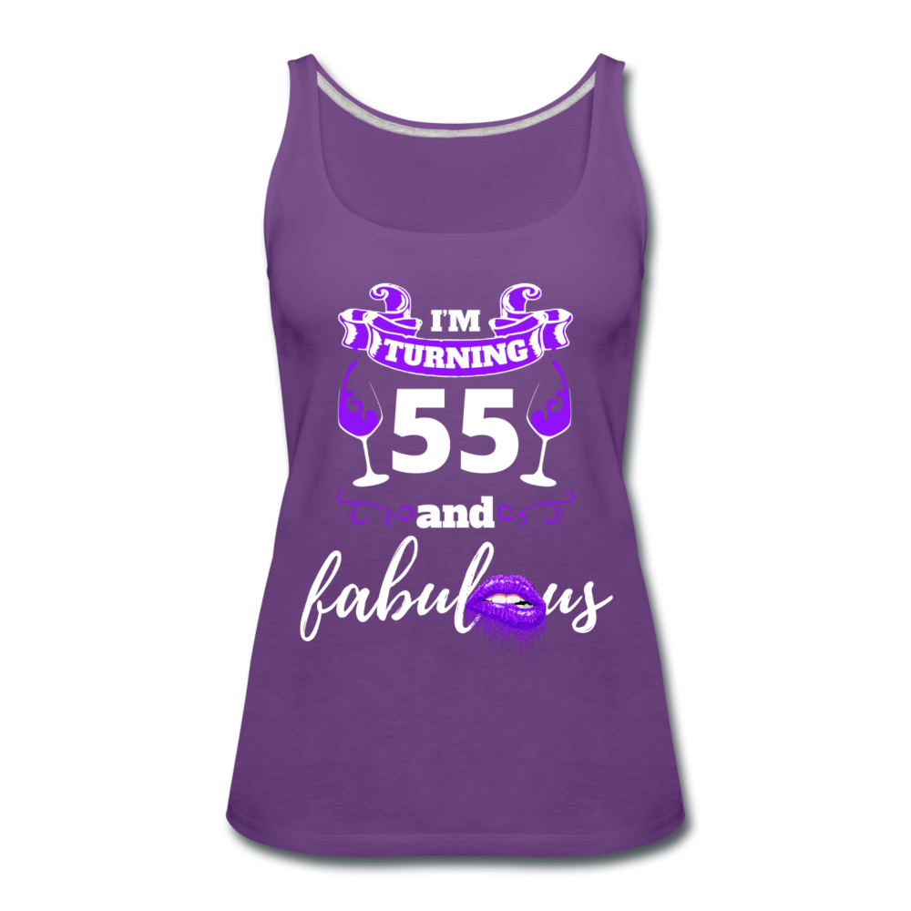 TURNING 55 TANK - purple