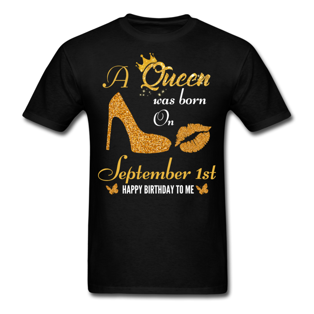 QUEEN 1ST SEPTEMBER UNISEX SHIRT - black