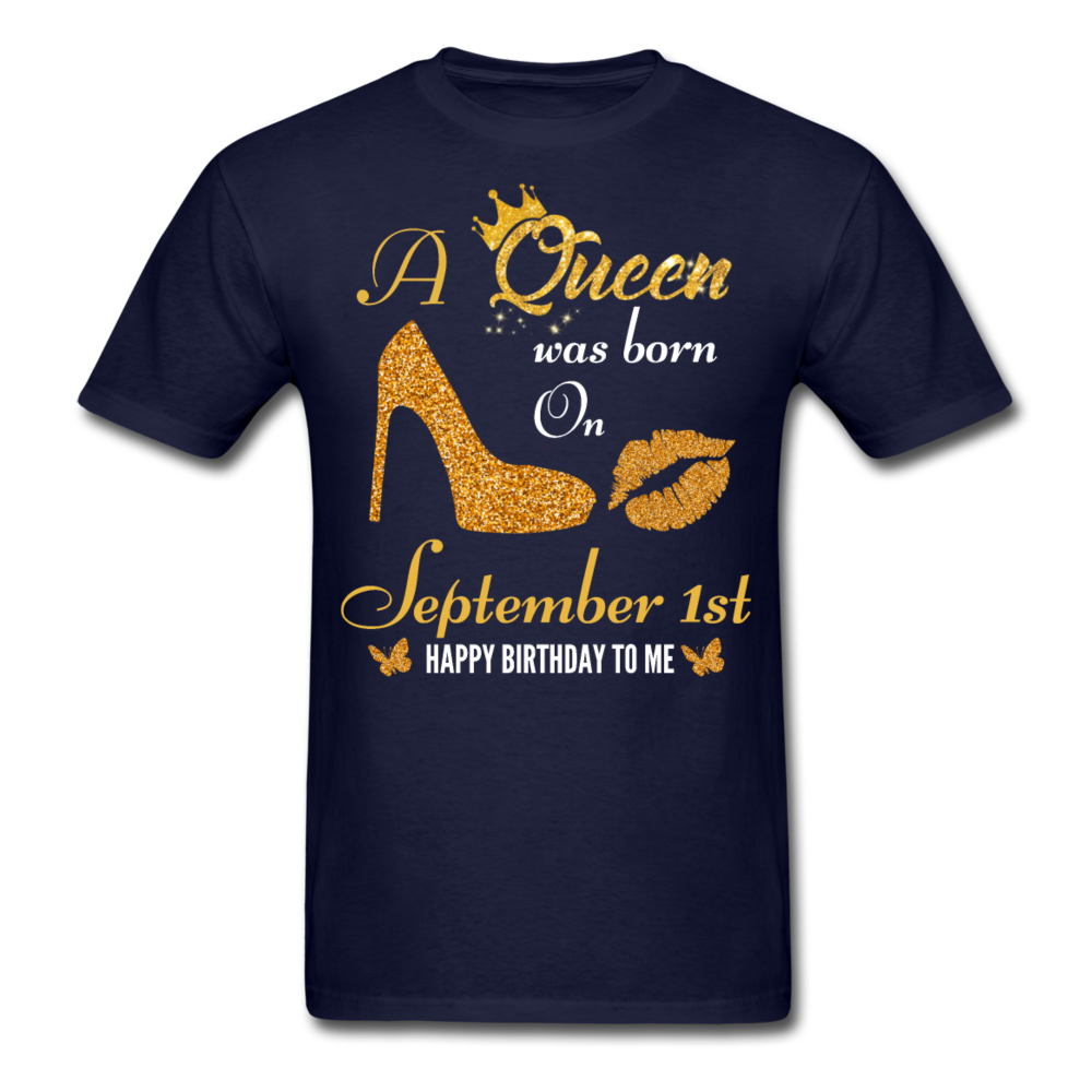 QUEEN 1ST SEPTEMBER UNISEX SHIRT - navy