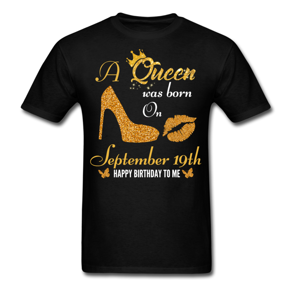 QUEEN 19TH SEPTEMBER UNISEX SHIRT - black