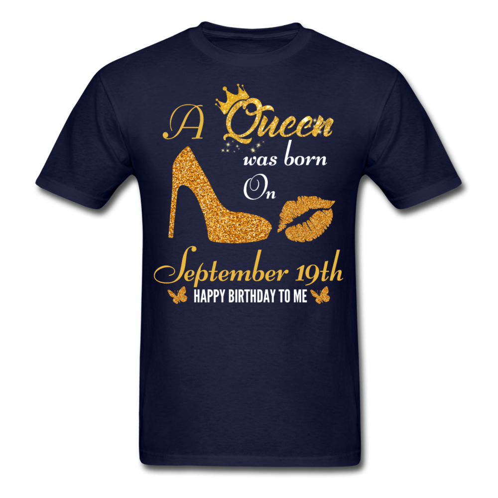 QUEEN 19TH SEPTEMBER UNISEX SHIRT - navy