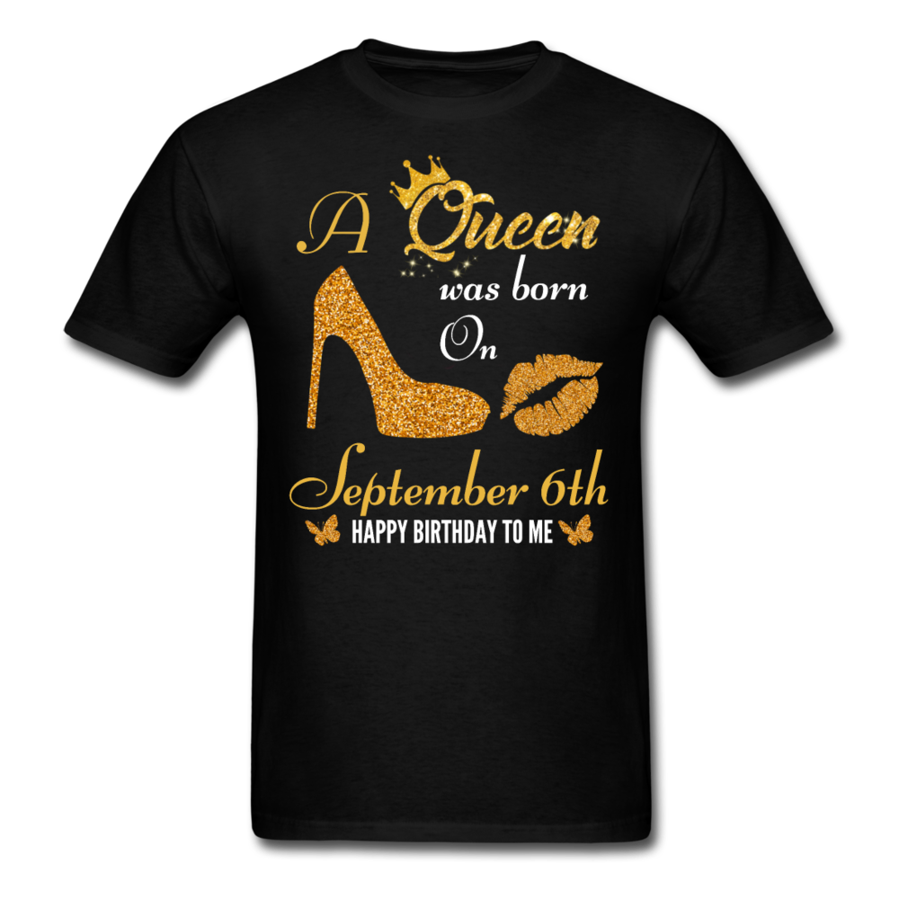 QUEEN 6TH SEPTEMBER UNISEX SHIRT - black